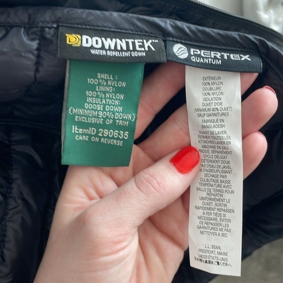 NWT L.L. Bean Men’s Black Ultralight 850 Down Jacket Water Resistant - Size XXL - Picture 7 of 12